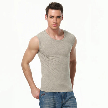Men's Pure Cotton Sports Tank Top - Summer Sleeveless Fitness Shirt - Hiccupzz