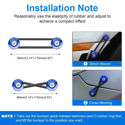 Aluminum Universal Quick Release Fasteners Bumper Fender Washers For Honda Civic Kia Mitsubishi Detachable Screws - Hiccupzz