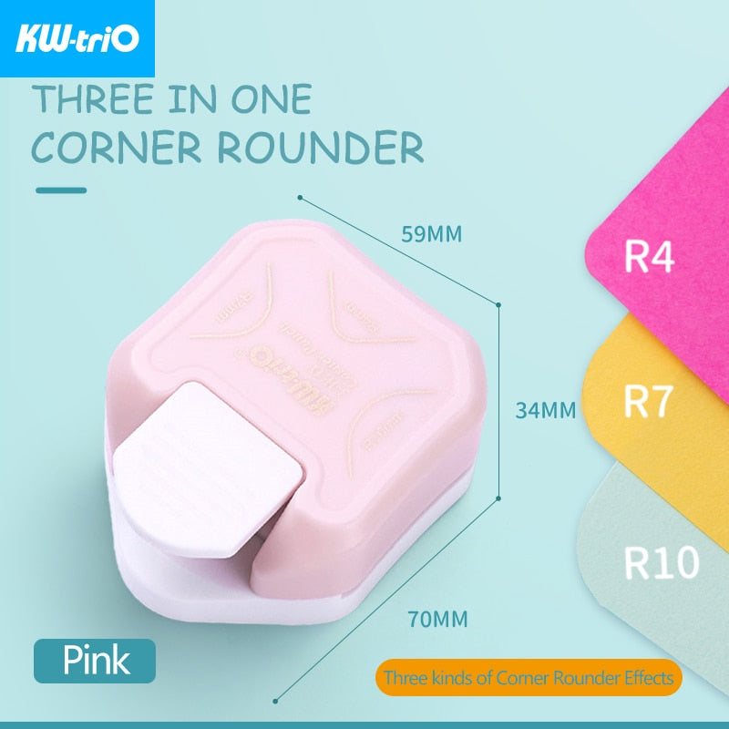 3-in-1 Corner Rounder border punches for scrapbooking