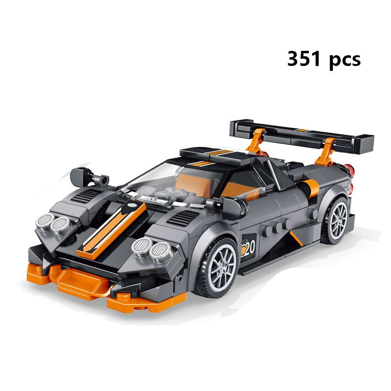 Sports Racing Car Building Blocks Educational Toys for Kids 2023