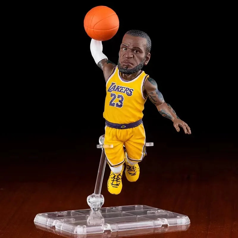 NBA Basketball Star Figure Model LeBron James Harden Stephen Curry Klay Thompson Simulation Doll Desktop Ornament Hall of Fame