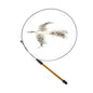 Simulation Bird Interactive Funny Cat Stick Toy Furry Feather Bird With Bell Sucker Cat Stick Toy Kitten Playing Toy - Hiccupzz