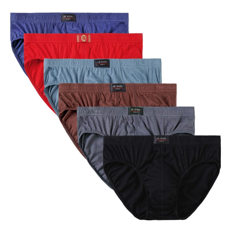 6pcs/Lot 7XL 100%Cotton Men's Underwear