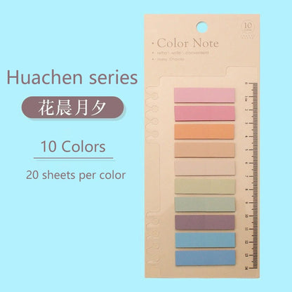 6 Series Color Self Adhesive Memo Pad Sticky Notes - Hiccupzz