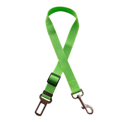 Two-in-one Nylon Adjustable Dogs Harness Collar Pet dog Accessories Pet Car Seat Belt Lead Leash Backseat Safety Belt - Hiccupzz