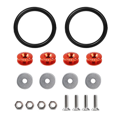 Aluminum Universal Quick Release Fasteners Bumper Fender Washers For Honda Civic Kia Mitsubishi Detachable Screws - Hiccupzz