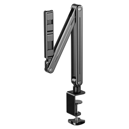 Foldable Tablet/Phone Holder – Adjustable Aluminum Alloy Stand with 360° Rotation, Bed & Desk Mount for 4–12.9 Inch Devices (iPad, iPhone, Tablets, Smartphones)