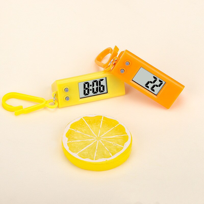 Unisex Student Electronic Clock Keychain