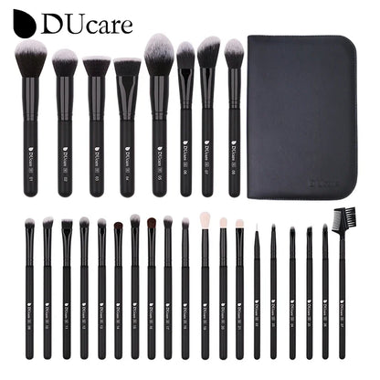 DUcare Professional Makeup Brush Set 10-32Pc Brushes Makeup Kit Synthetic Hair Foundation Power Eyeshadows Blending Beauty Tools - Hiccupzz