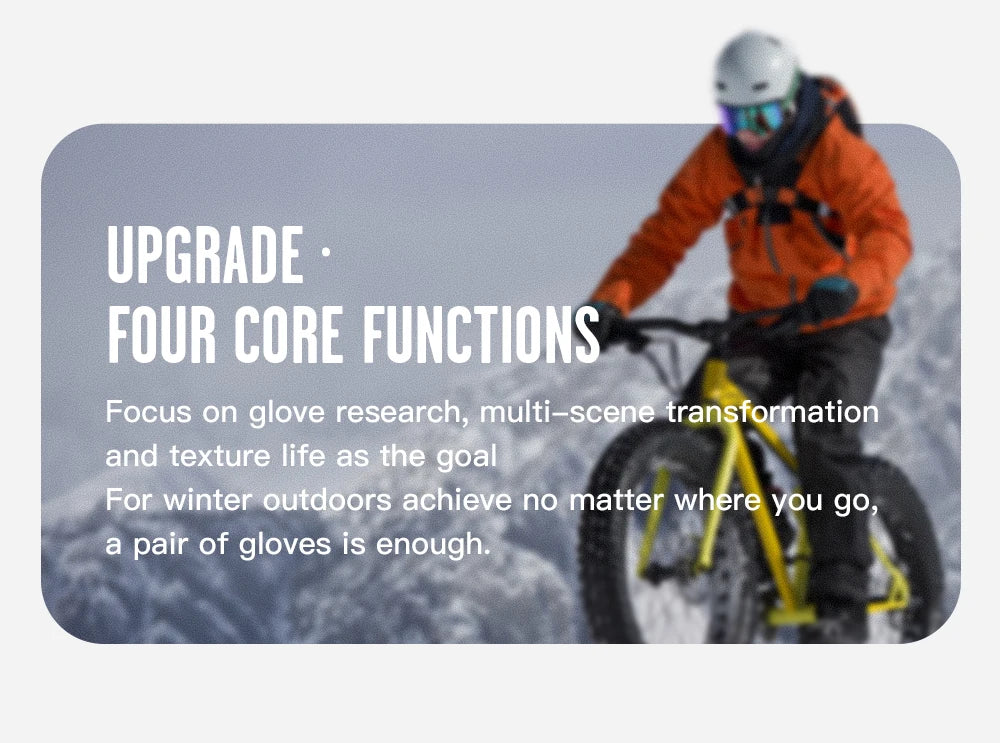 Winter Cycling Gloves - Touch Screen Waterproof Motorcycle Gloves