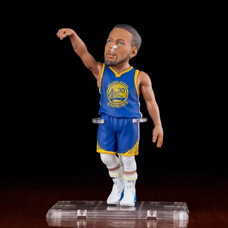 NBA Basketball Star Figure Model LeBron James Harden Stephen Curry Klay Thompson Simulation Doll Desktop Ornament Hall of Fame