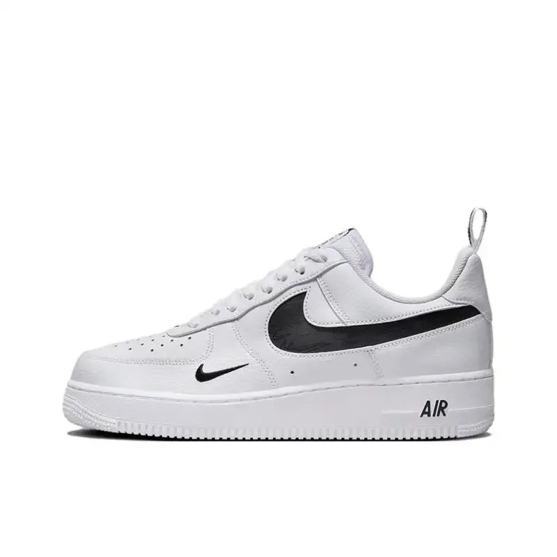 Nike Air Force 1 Shadow Black & Light Green Retro Casual Shoes - Lightweight, Non-Slip, Durable