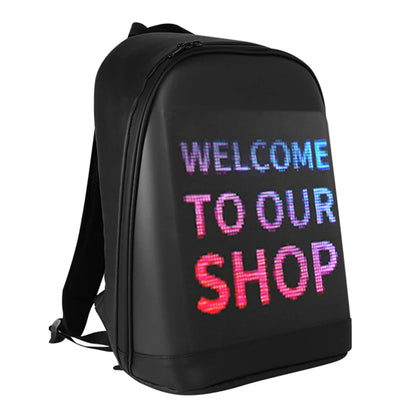 CRELANDER LED Backpack Waterproof Smart Bluetooth APP Control DIY Display Laptop School Bags For Men Women Mochila - Hiccupzz