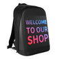 CRELANDER LED Backpack Waterproof Smart Bluetooth APP Control DIY Display Laptop School Bags For Men Women Mochila - Hiccupzz