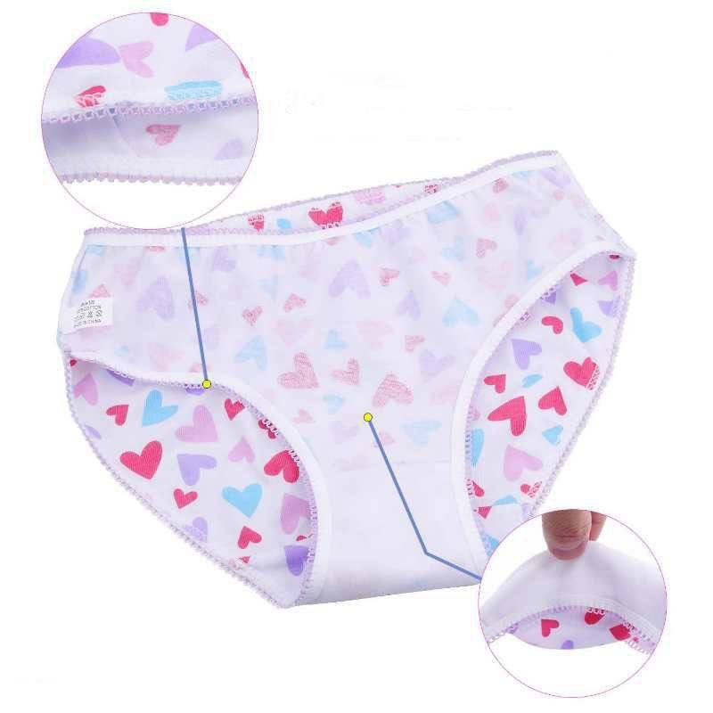 12Pc/Lot  Baby Girls Underwear 2-12Y