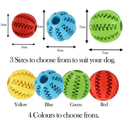 Toys for Dogs Rubber Dog Ball for Puppy Funny Dog Toys for Pet Puppies Large Dogs Tooth Cleaning Snack Ball Toy for Pet - Hiccupzz