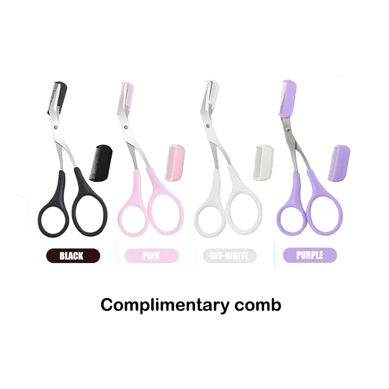 Eyebrow Trimmer Scissor Beauty Products for Women Eyebrow Scissors with Comb Eyebrow Shaver Makeup Tools Beauty Scissors