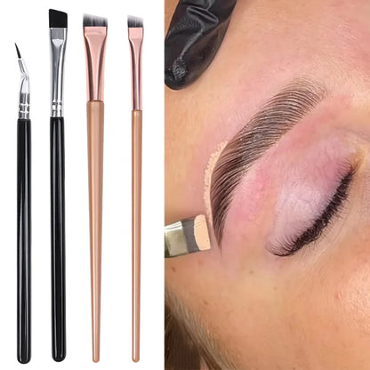 Professional Eyebrow Eyeliner Brushes Soft Angled Blade Thin Flat Contouring Brow Eye Liner Makeup Brush Women Eyes Makeup Tools - Hiccupzz