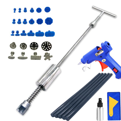Car Dent Repair Tools Body Dent Removal Puller Kit Slide Reverse Hammer Suction Cup Garage Hand Tools Sheet Metal Set - Hiccupzz