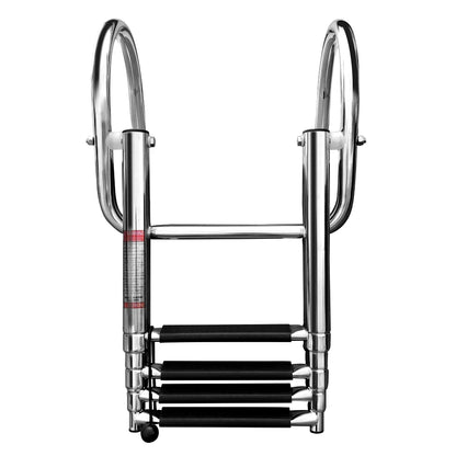 Boat Accessories Stainless Steel Boat Boarding Telescoping Ladder Sliding folding swimming Launching ladder With handrail - Hiccupzz