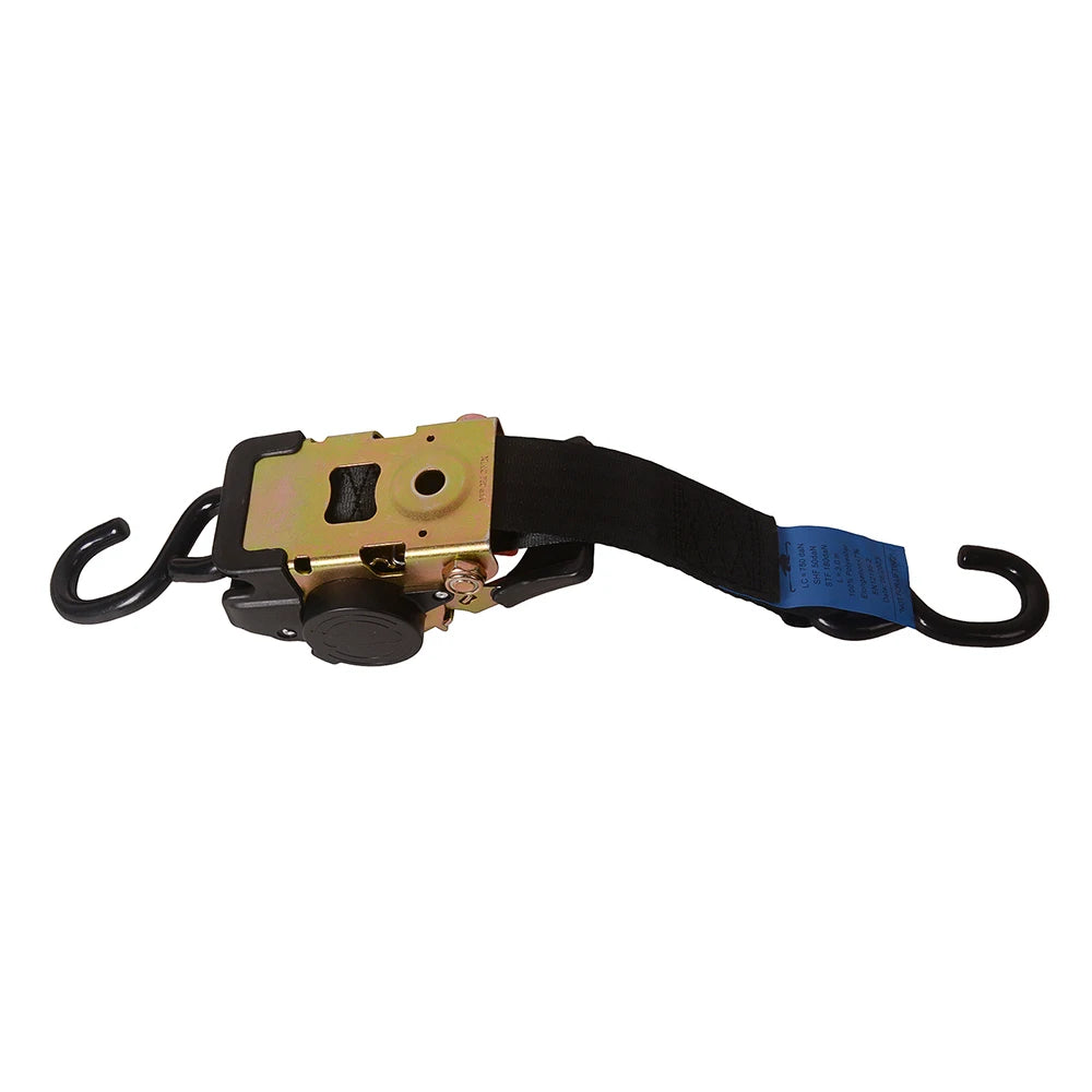 Universal Auto-Retractable Tie-Down Belts with S-Hooks