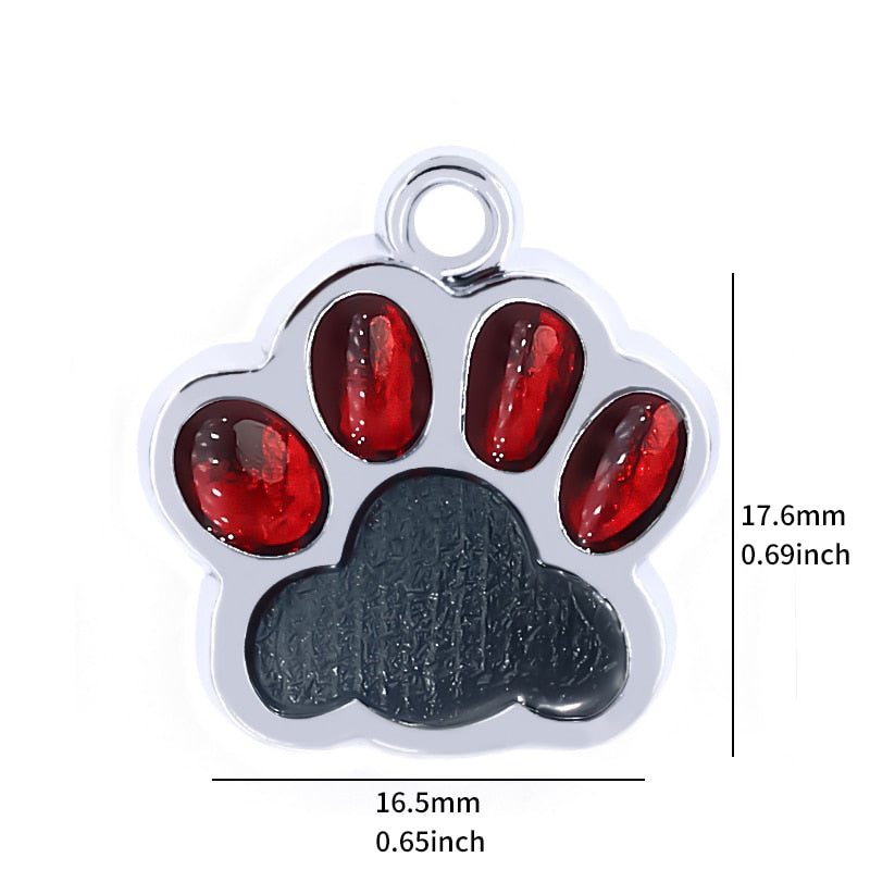 Personalized Engraving Pet Cat Name Tags Customized Dog ID Tag Collar Accessories Nameplate Anti-lost Pendant Metal Keyring - Hiccupzz