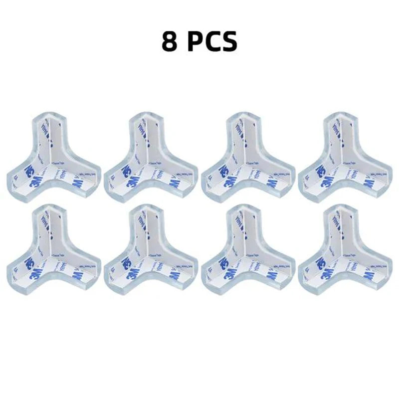 4 Pcs/8 Pcs/12 Pcs Baby Safety Silicone Table Corner Edge Protectors - Anti-Collision Guards for Children