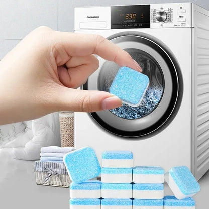 Detergent 4/8/12 PCS Household Cleaning Accessories Washing Machine Cleaning Tablets Effervescent Cleaning Tablets Cleaner For - Hiccupzz