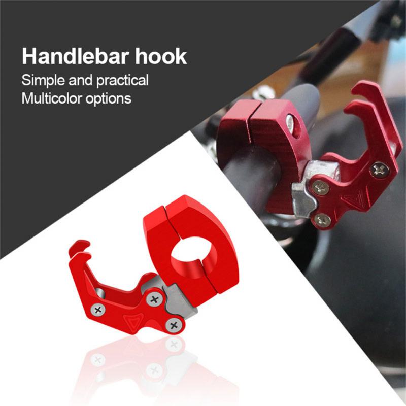 Motorcycle Handlebar Storage Hook Scooter Luggage Bag Hanger Helmet Claw Hook Storage Bag Holder Aluminum Alloy Easy to Install