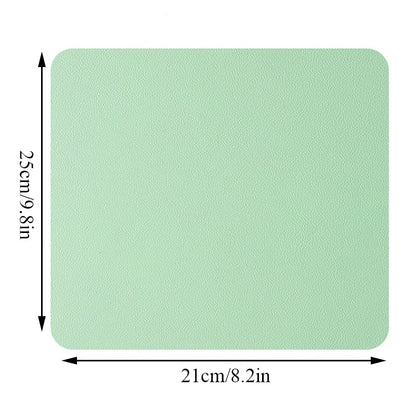 Waterproof PU Leather Mouse Pad Gaming Mouse Pad Simple Solid Color Antislip Computer Desk Accessories School Office Accessories - Hiccupzz