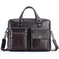 Genuine Leather Handbag Large Business Travel - Hiccupzz