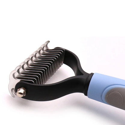 Professional Pet Deshedding Brush - Dog Hair Remover & Knot Cutter for Cats and Puppies | Grooming & Shedding Comb for Dogs - Hiccupzz