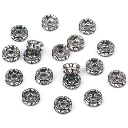 50pcs/lot  Crystal Round Loose Spacer Beads for DIY Making Bracelet Necklace Accessories - Hiccupzz