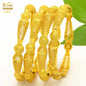 Dubai 24K Gold Color Bracelets for Women - Luxury Designer Indian Bangles, African Arabic Wedding Bridal Jewelry - Hiccupzz