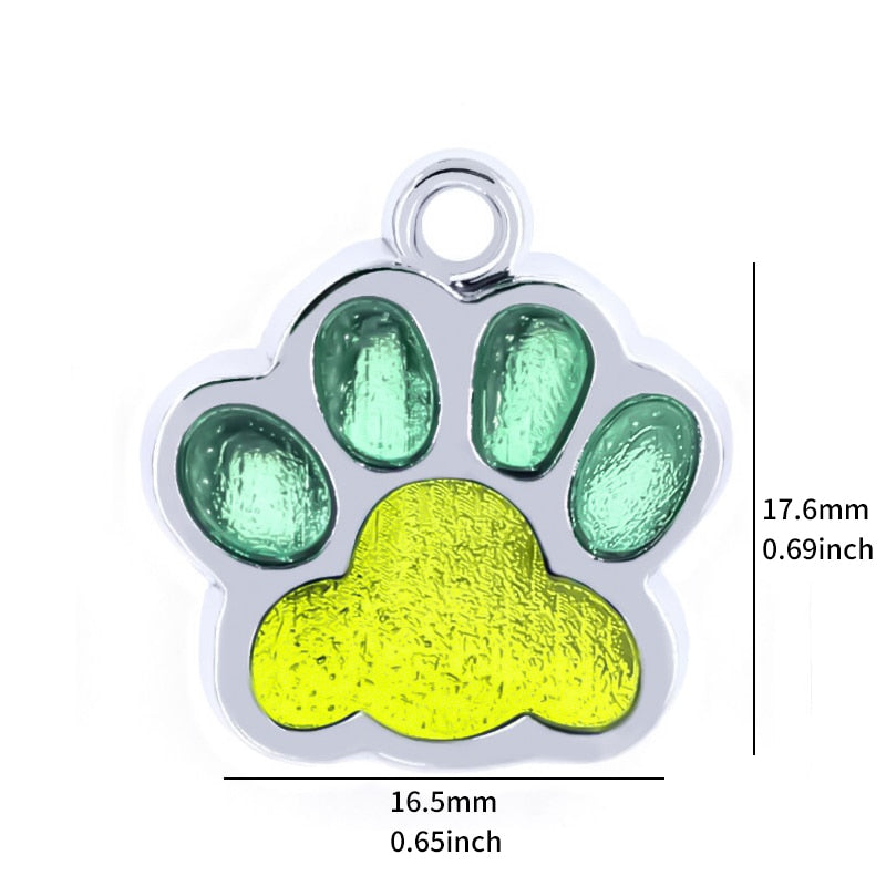 Personalized Engraving Pet Cat Name Tags Customized Dog ID Tag Collar Accessories Nameplate Anti-lost Pendant Metal Keyring - Hiccupzz