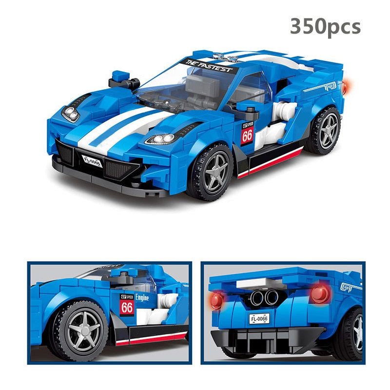 Sports Racing Car Building Blocks Educational Toys for Kids 2023