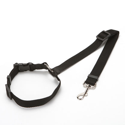Two-in-one Nylon Adjustable Dogs Harness Collar Pet dog Accessories Pet Car Seat Belt Lead Leash Backseat Safety Belt - Hiccupzz