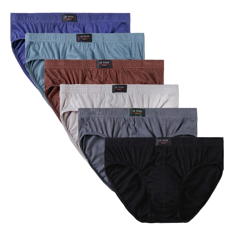 6pcs/Lot 7XL 100%Cotton Men's Underwear