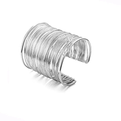 Simple Boho Coil Upper Arm Band Cuff Armlets for Women Girls, Adjustable Arm Bangle - Hiccupzz