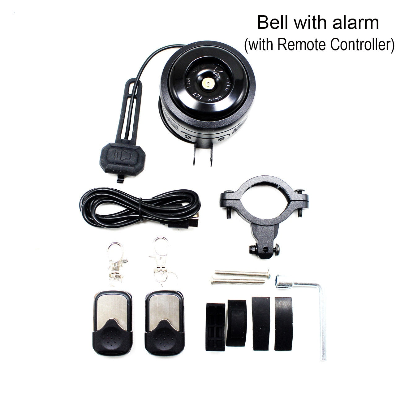 Bicycle Bell Electric Horn With Alarm. Waterproof  and USB Charging