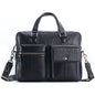 Genuine Leather Handbag Large Business Travel - Hiccupzz