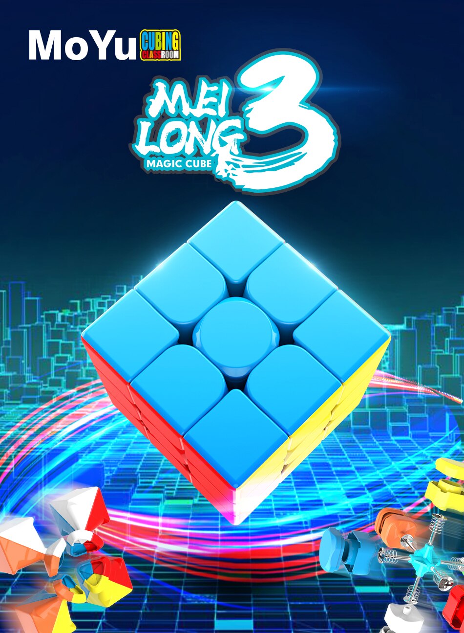 3C 3x3 Magic Speed Cube Professional Meilong Puzzle