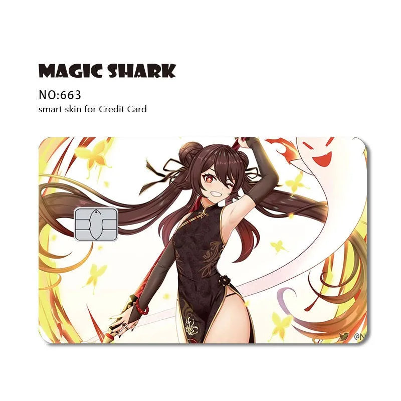 Anime Fashion Game Hunter Skull Titan Matte Front Creidt Card Debit Card Sticker Film Case Tape for Small Big Chip No Chip