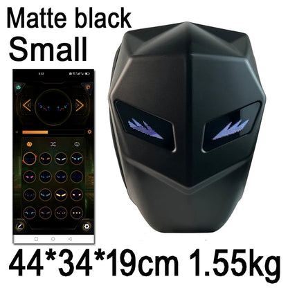 Motorcycle Backpack with LED EYE - DIY Riding Bag with APP Control, Hard Shell, Rainproof, Fits 14-Inch Notebook - Hiccupzz