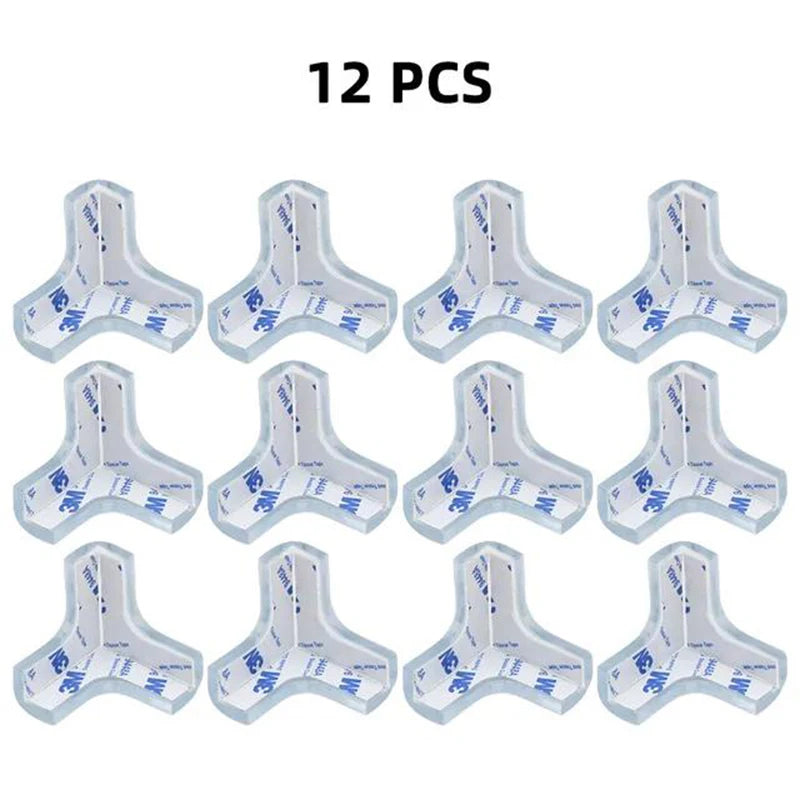 4 Pcs/8 Pcs/12 Pcs Baby Safety Silicone Table Corner Edge Protectors - Anti-Collision Guards for Children