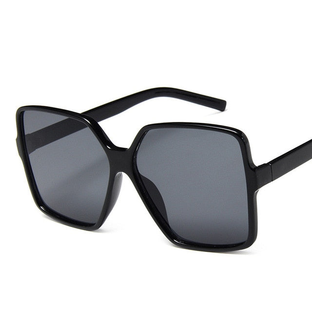 Oversize Sunglasses Gradient Plastic Brand Designer Female Sun Glasses Uv400