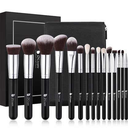 DUcare Professional Makeup Brush Set 10-32Pc Brushes Makeup Kit Synthetic Hair Foundation Power Eyeshadows Blending Beauty Tools - Hiccupzz