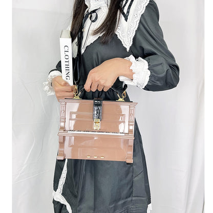 Piano Acrylic Box Shaped Women Purses and Handbags Designer Shoulder Bags - Hiccupzz