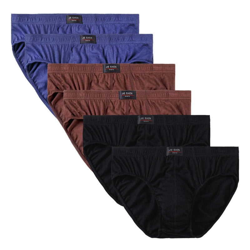 6pcs/Lot 7XL 100%Cotton Men's Underwear