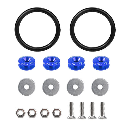 Aluminum Universal Quick Release Fasteners Bumper Fender Washers For Honda Civic Kia Mitsubishi Detachable Screws - Hiccupzz